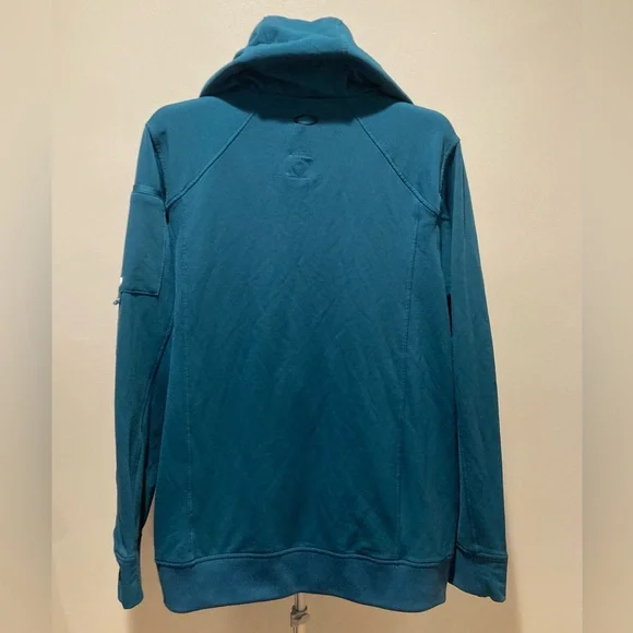 VTG Oakley Full-Zip Teal Hooded Soft-shell‎ Ski Snowboard Winter Jacket Outdoors - Picture 6 of 12